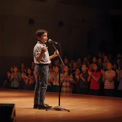 Building Stage Confidence in Children Public Speaking Classes by Revanthem